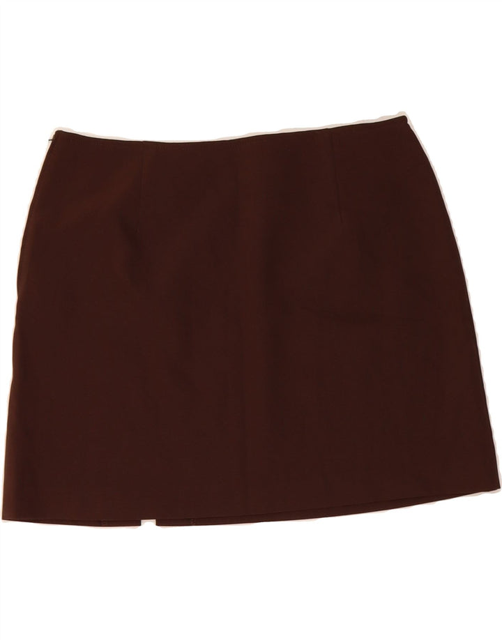 BENETTON Womens Mini Skirt IT 46 Large W32  Brown Polyester Vintage Benetton and Second-Hand Benetton from Messina Hembry 