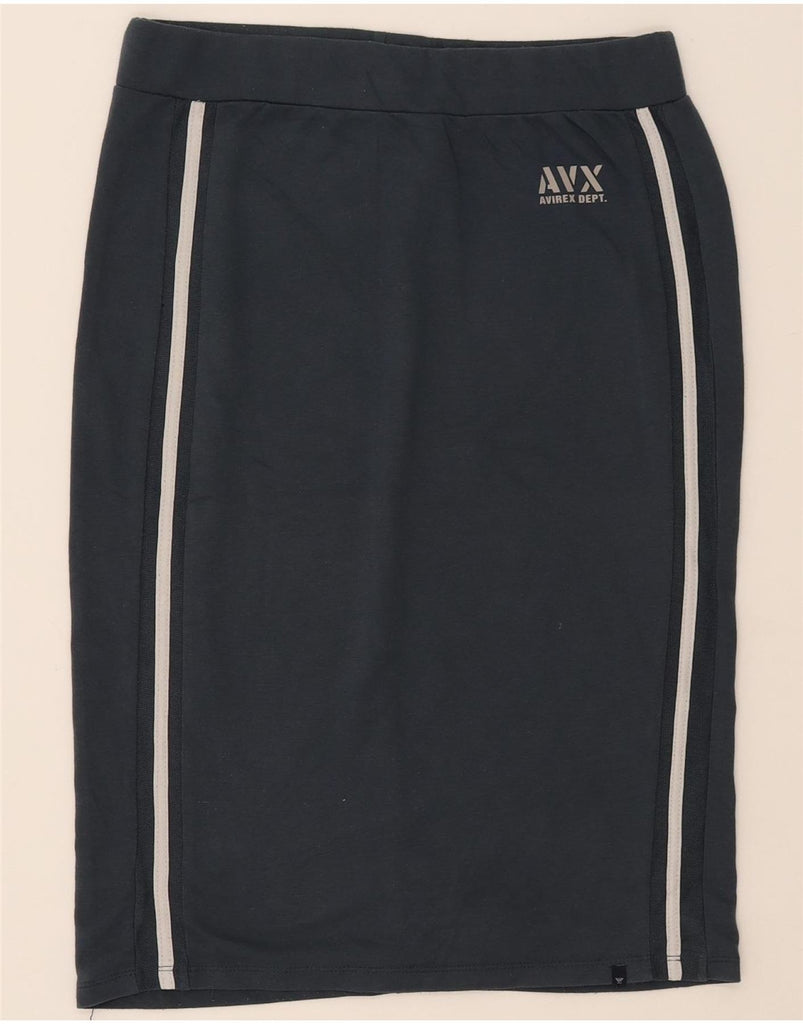 AVIREX Womens High Waist Tennis Skirt UK 18 XL Navy Blue Vintage Avirex and Second-Hand Avirex from Messina Hembry 