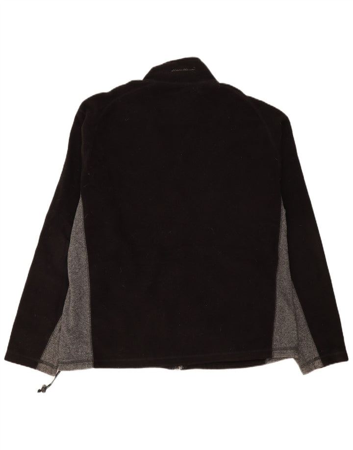 EDDIE BAUER muška jakna od flisa UK 40 velika crna poliesterska boja