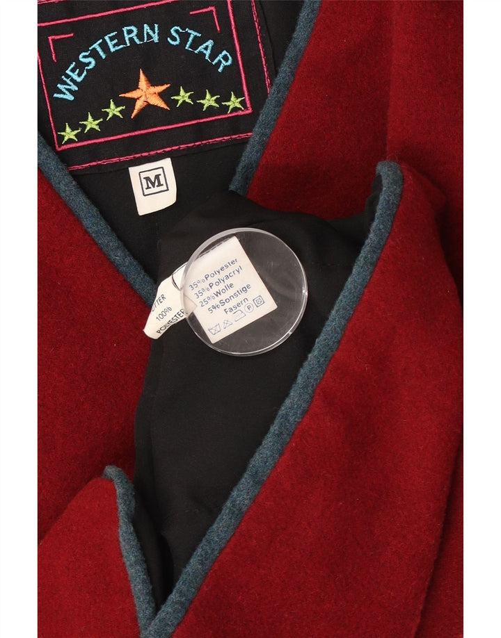 Vintage muška jakna od srednjeg bordo poliestera