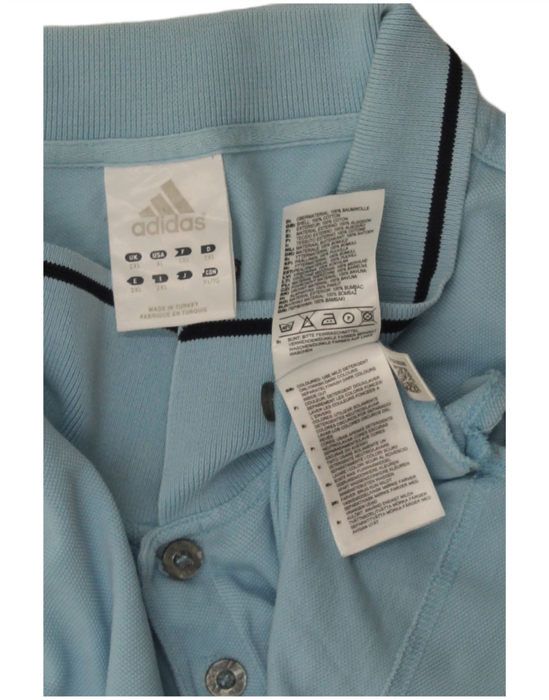 Adidas muška polo majica 2XL plavi pamuk
