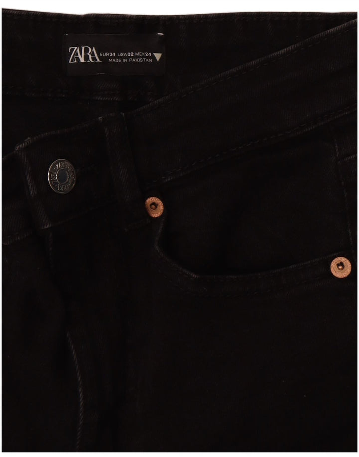 Zara ženske traperice EU 34 2XS W24 L25 crne