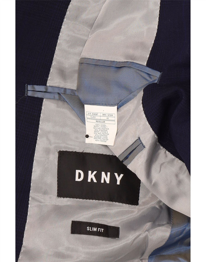 Dkny muška uska jakna sa 2 gumba UK 38 Srednje tamnoplava vuna