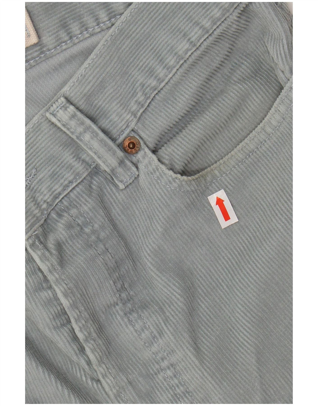 DIESEL Muške ravne hlače od samta W30 L31 plavi pamuk