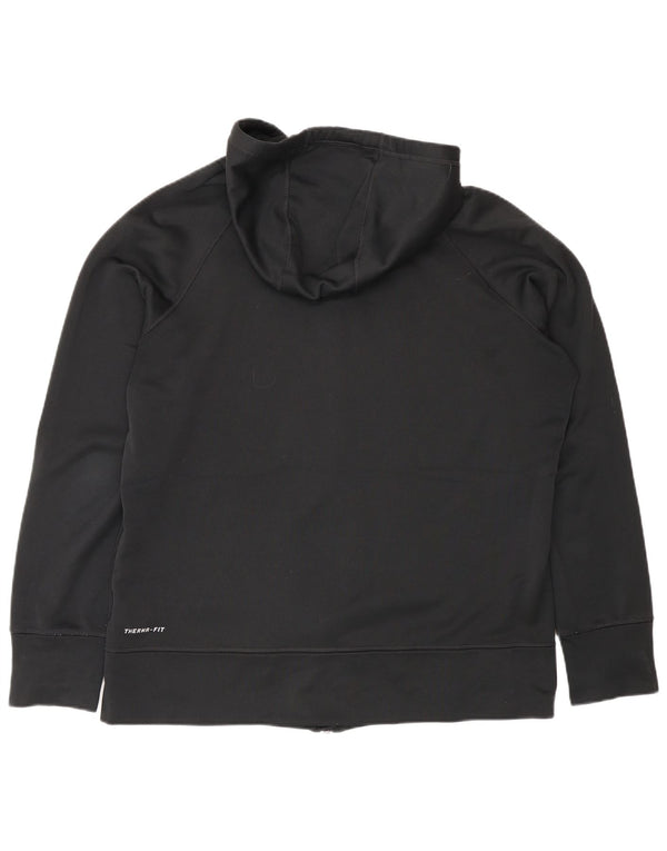 Nike ženski džemper s kapuljačom Therma-Fit UK 18 XL crni poliester sportski