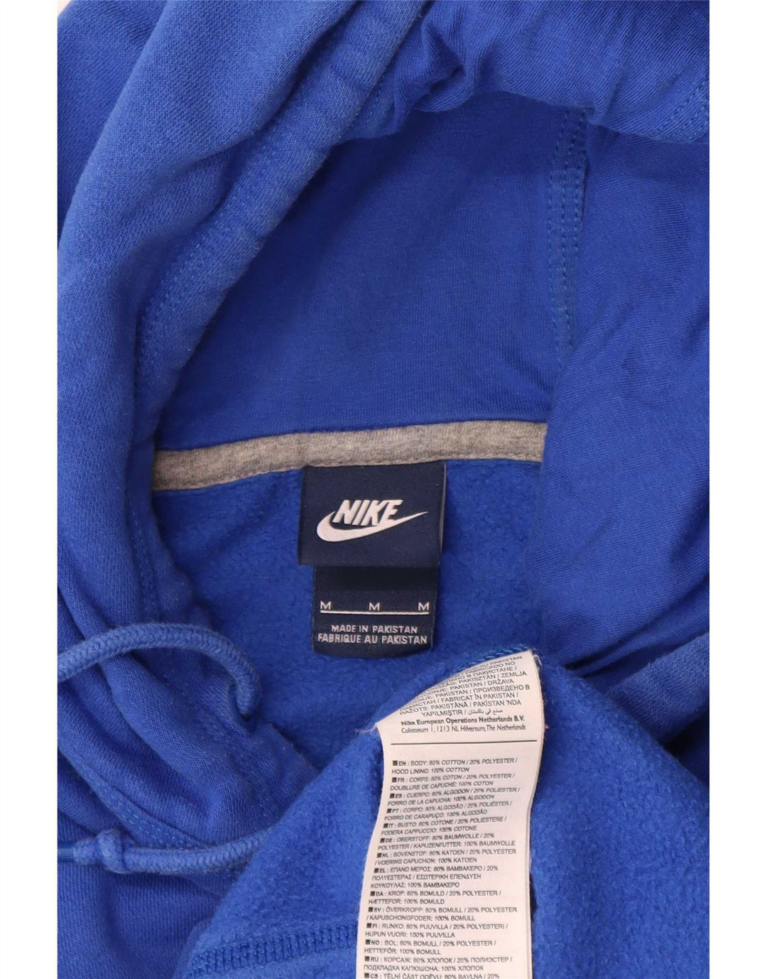 Nike muška majica s kapuljačom Srednje plavi pamuk