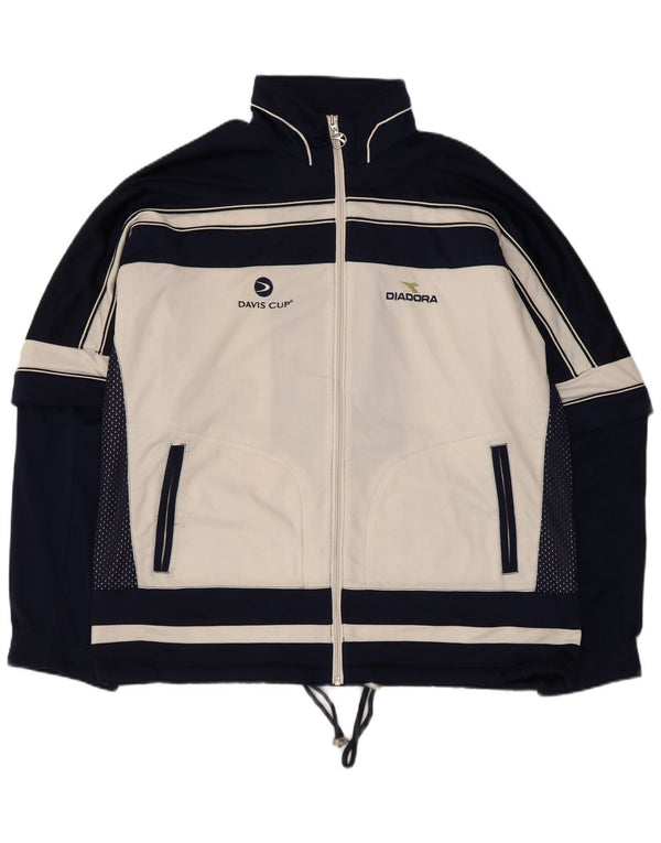 Diadora muška trenirka Davis Cup gornja jakna UK 40 srednje tamnoplava