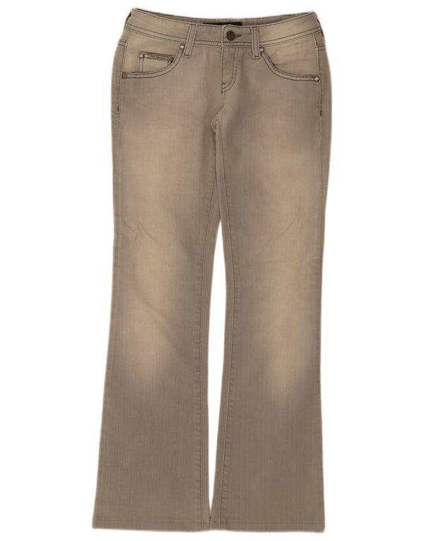 Ženske traperice Calvin Klein Bootcut W26 L30 sivi pamuk