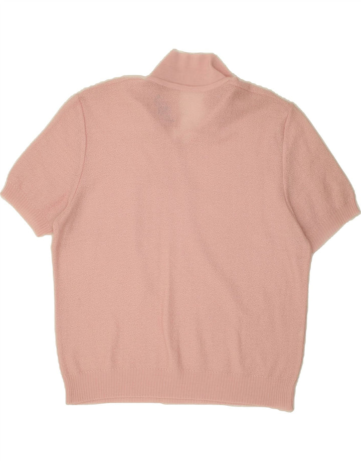 VINTAGE Womens Blouse Top UK 16 Large Pink Vintage Vintage and Second-Hand Vintage from Messina Hembry 