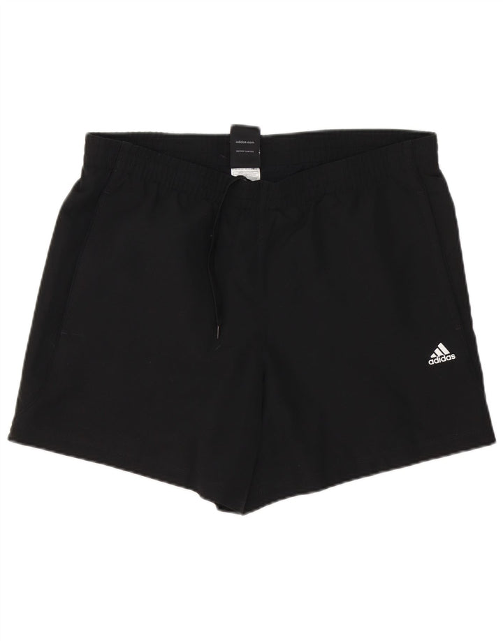 Adidas muške sportske kratke hlače Climalite srednje crne boje od poliestera