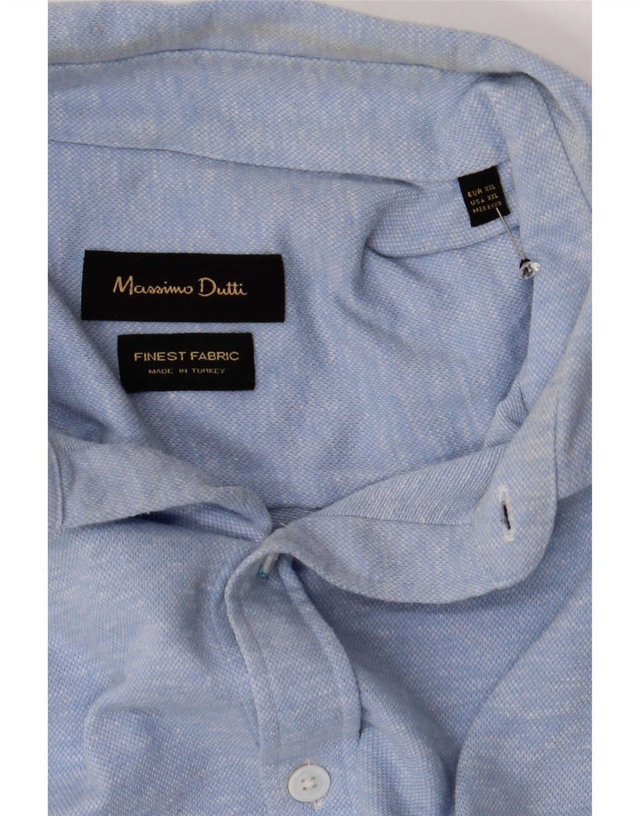 Massimo Dutti muška košulja 2XL plavi pamuk
