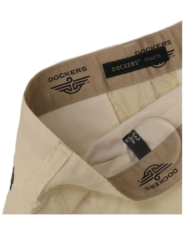 Dockers muške kaki kargo kratke hlače W34 veliki pamuk bež boje