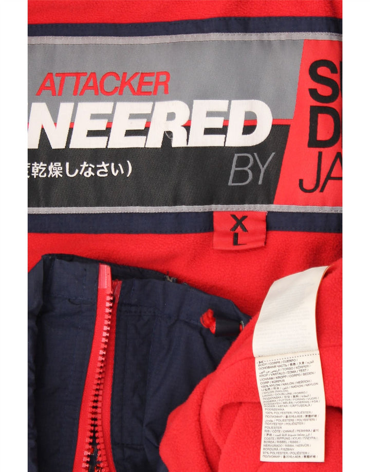 SUPERDRY ženska jakna vjetrovka UK 18 XL tamnoplavi najlon