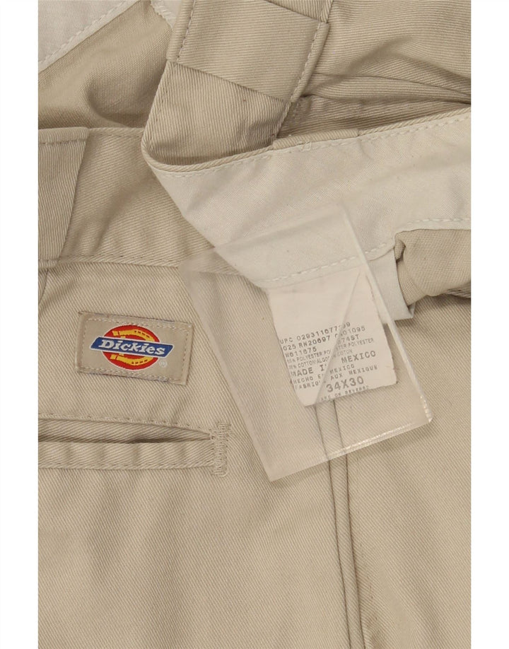 DICKIES Muške ravne chino hlače W34 L30 bež poliester