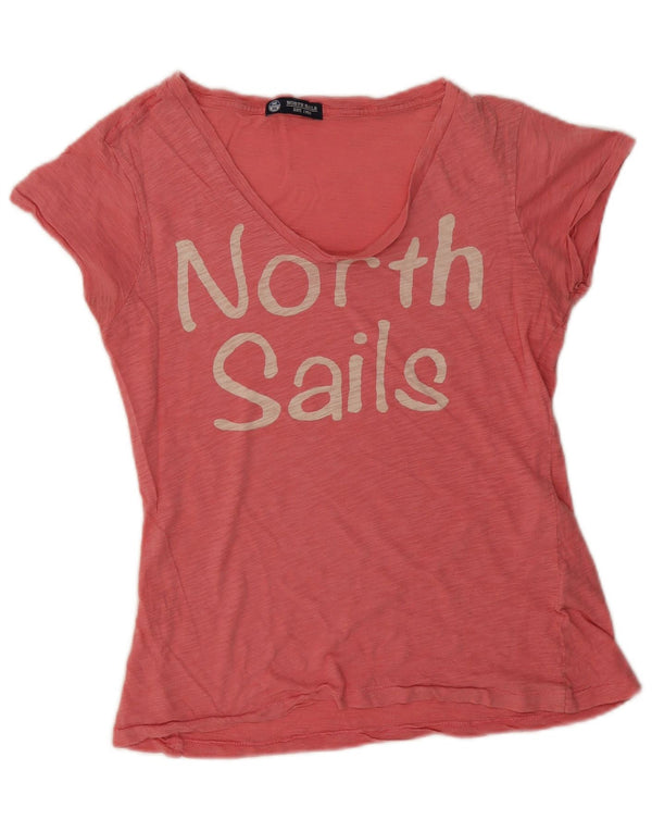 North Sails Ženska majica kratkih rukava s grafičkim motivima UK 14 srednje ružičasta s pjegama