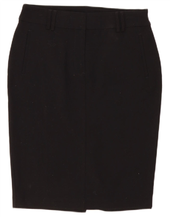 Marks & Spencer ženska pencil suknja UK 10 mala W30 crni poliester