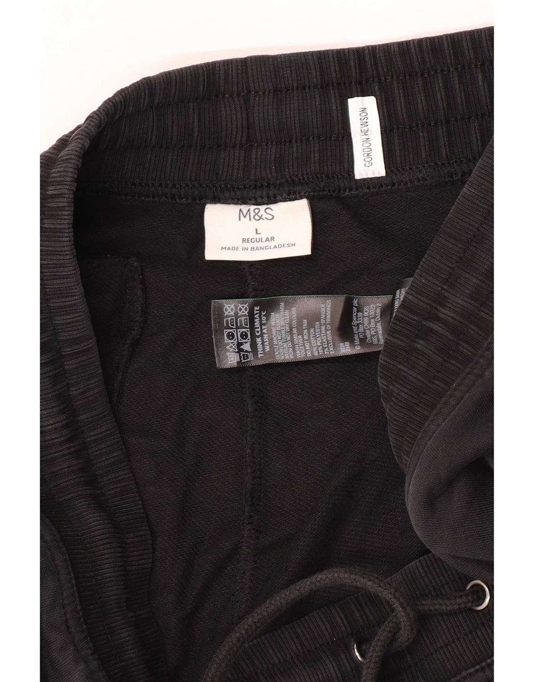 Velike crne pamučne muške trenirke Marks & Spencer