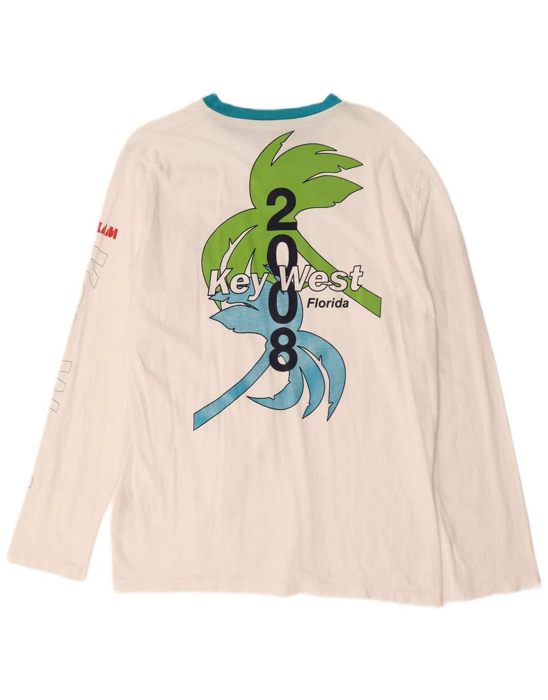 Slam Muška majica Florida Graphic dugih rukava Veliki bijeli pamuk