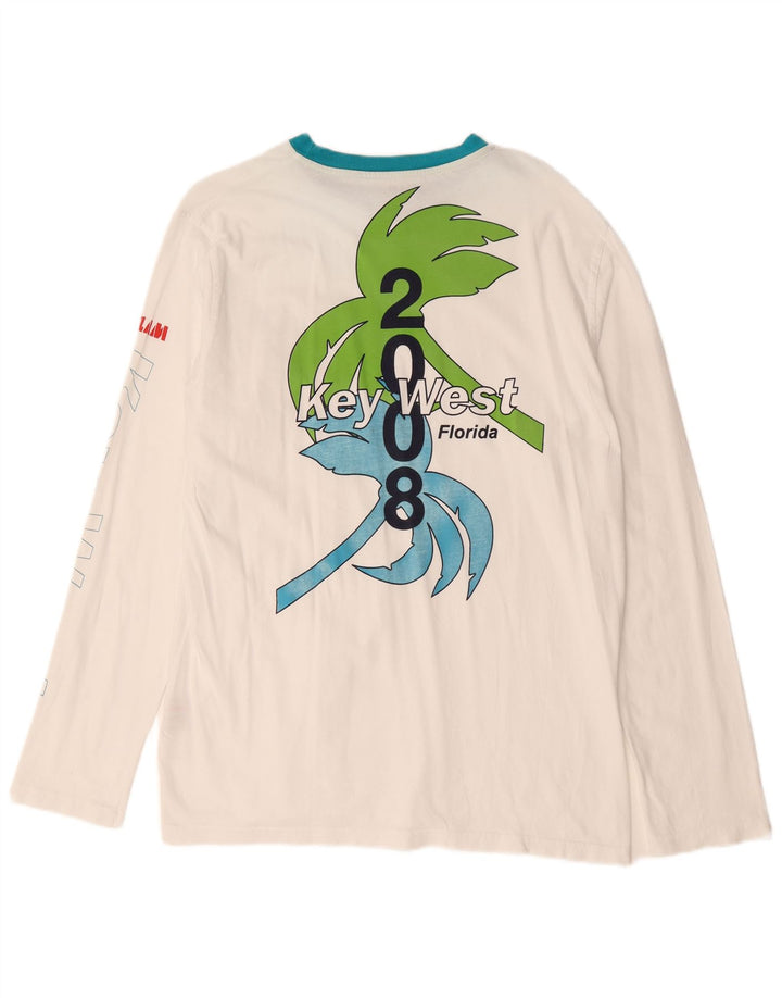 Slam Muška majica Florida Graphic dugih rukava Veliki bijeli pamuk