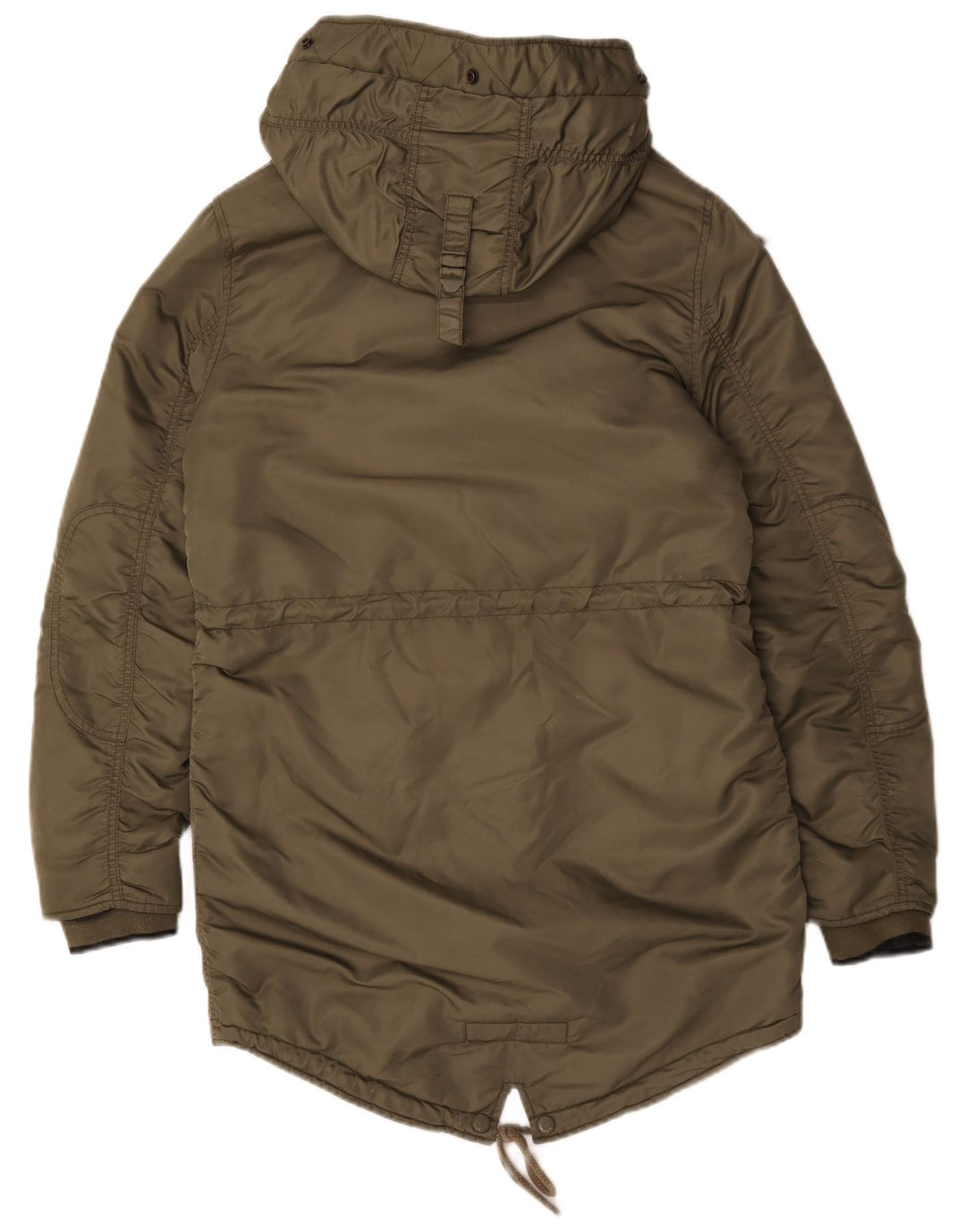 Superdry ženska jakna parka s kapuljačom UK 10 mali zeleni poliester