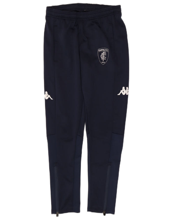 Kappa Mens Graphic Tracksuit Trousers Small Navy Blue Polyester