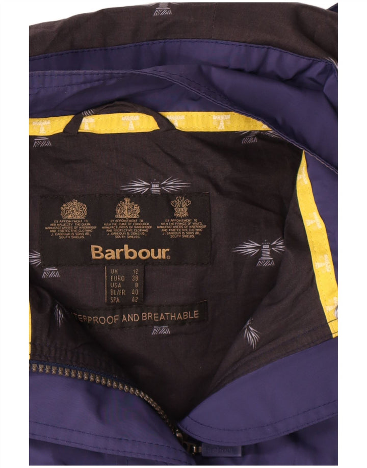 Ženska vjetrovka s kapuljačom Barbour UK 12 srednje tamnoplava