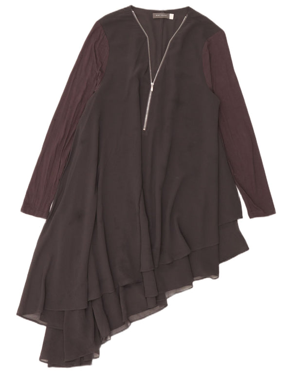 MINT VELVET ženska asimetrična haljina UK 16 Large Grey Colourblock