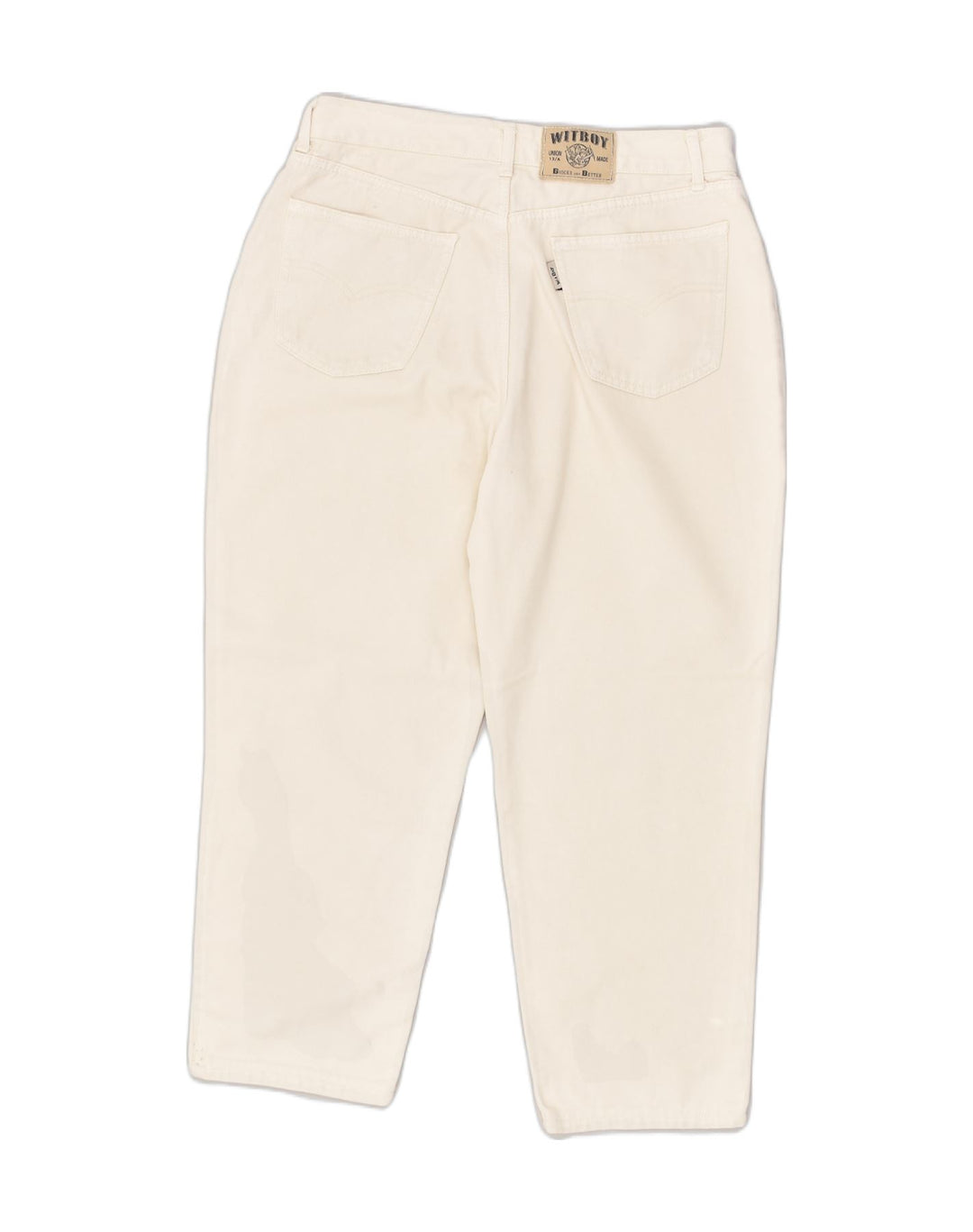 WITBOY Womens Tapered Jeans W36 L24 Beige Cotton | Vintage WITBOY | Thrift | Second-Hand WITBOY | Used Clothing | Messina Hembry 