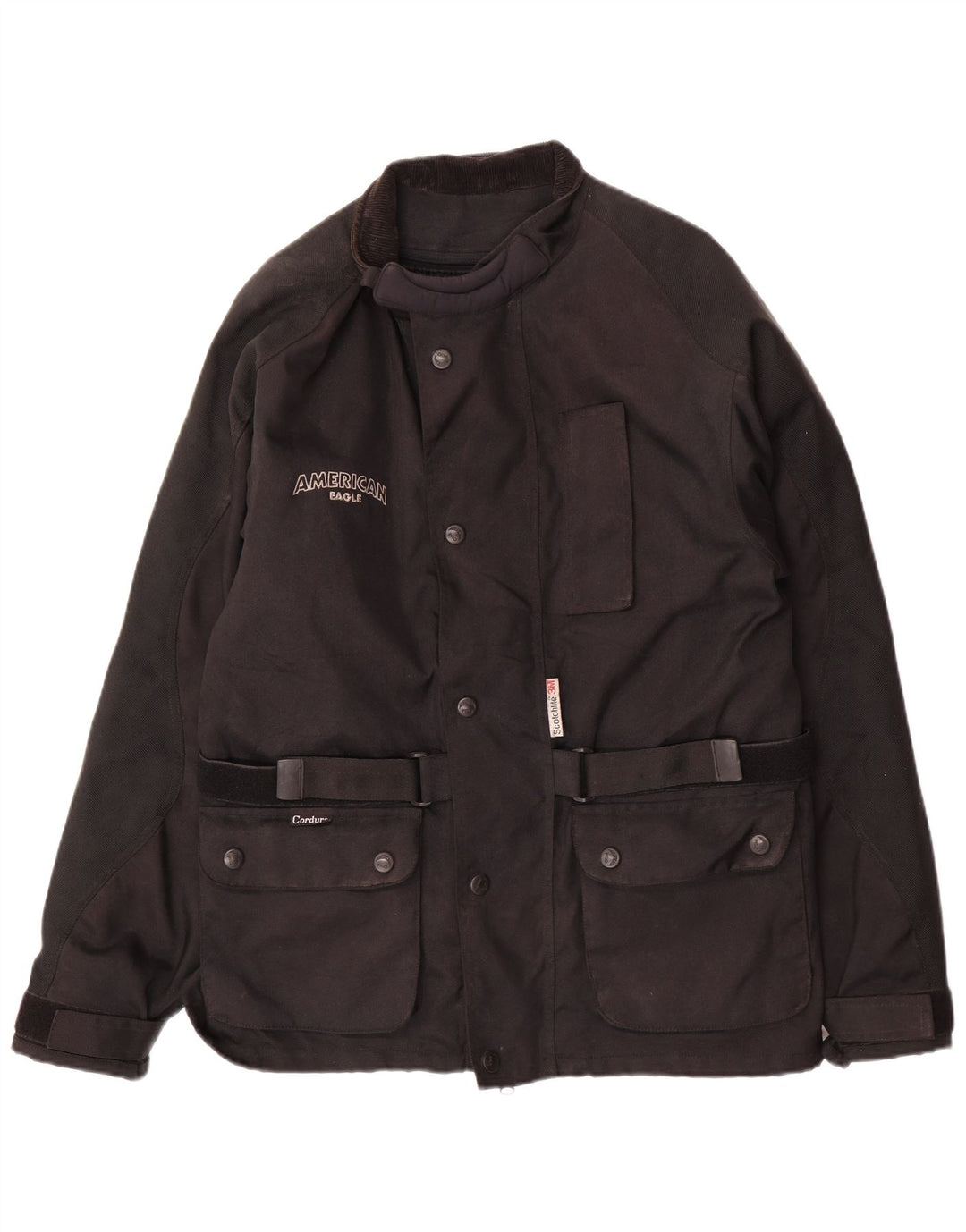 American Eagle Mens Utility Jacket UK 38 Srednji crni acetat
