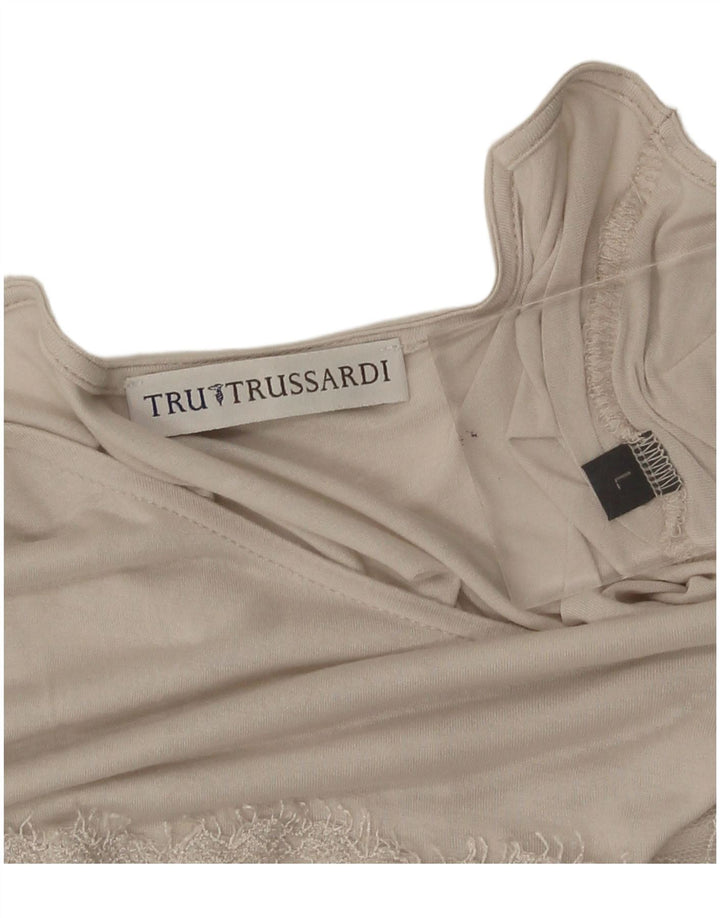 Top ženska bluza Trussardi UK 14 Large Beige