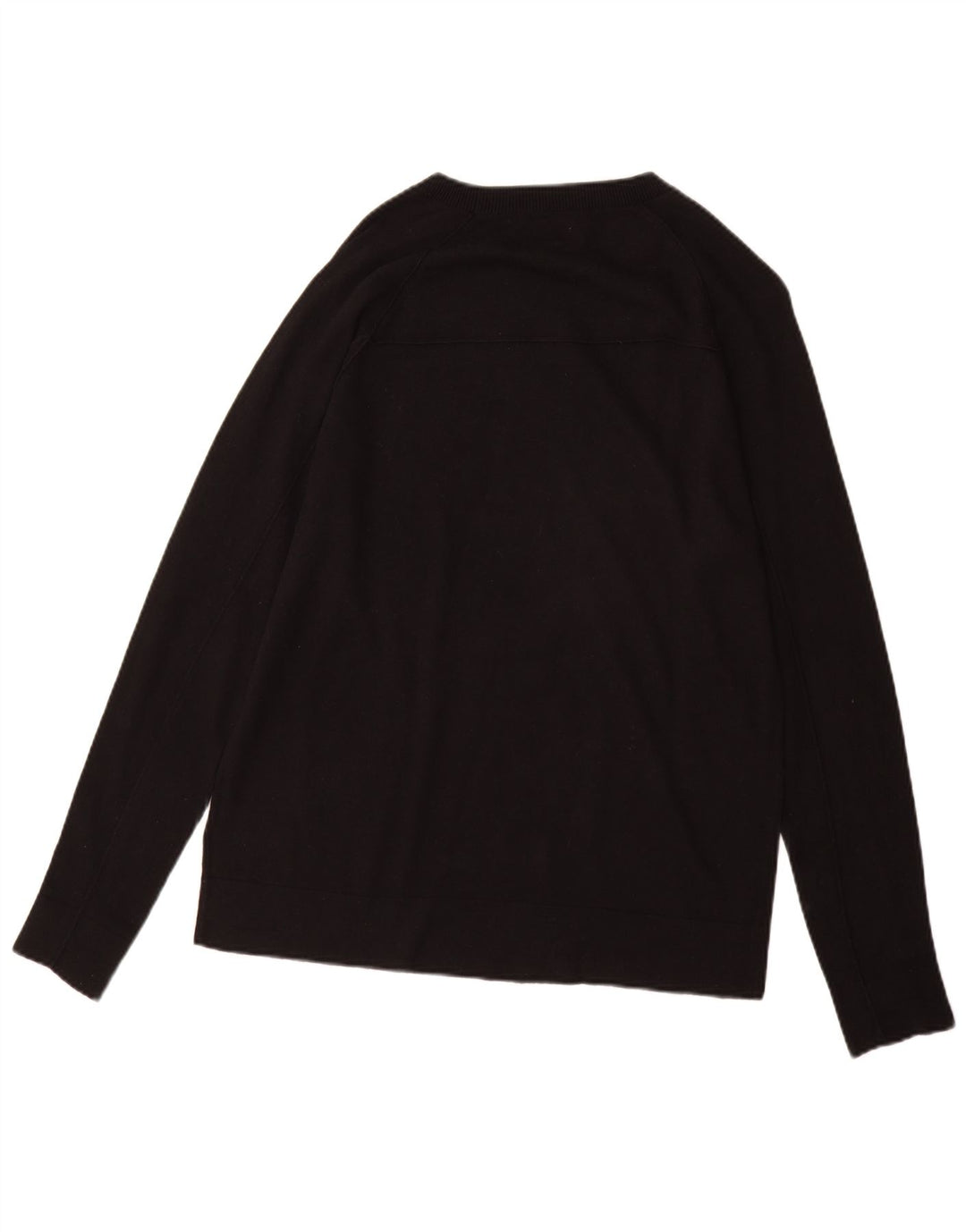 Farhi muški džemper s veznim izrezom, veliki crni pamuk