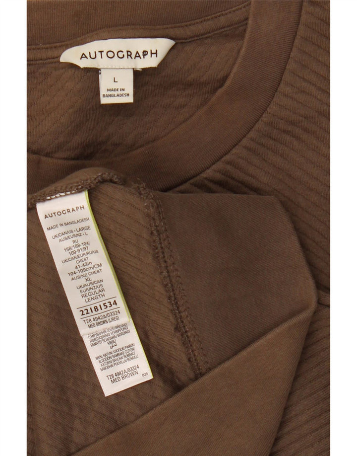 Marks & Spencer muška majica s autogramom, veliki smeđi pamuk