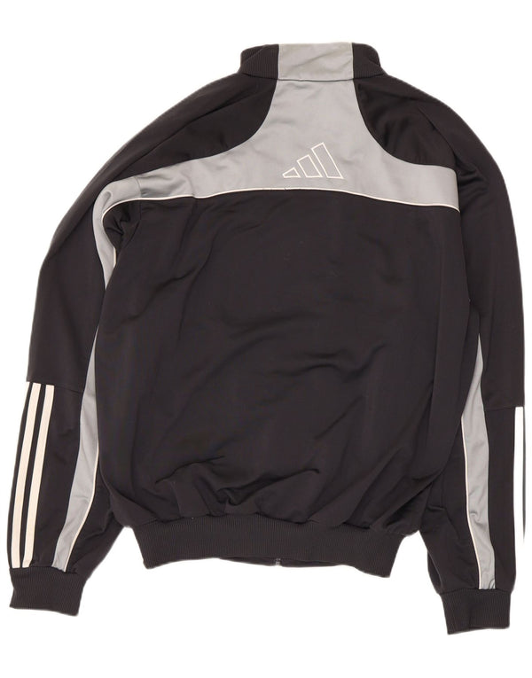 Adidas muška trenirka s grafičkim motivima, gornja jakna UK 40/42 srednje crne boje