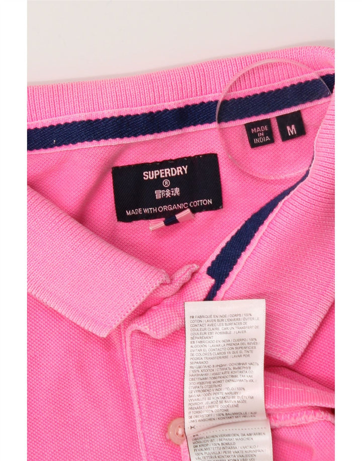 SUPERDRY muška polo majica, srednje ružičasti pamuk