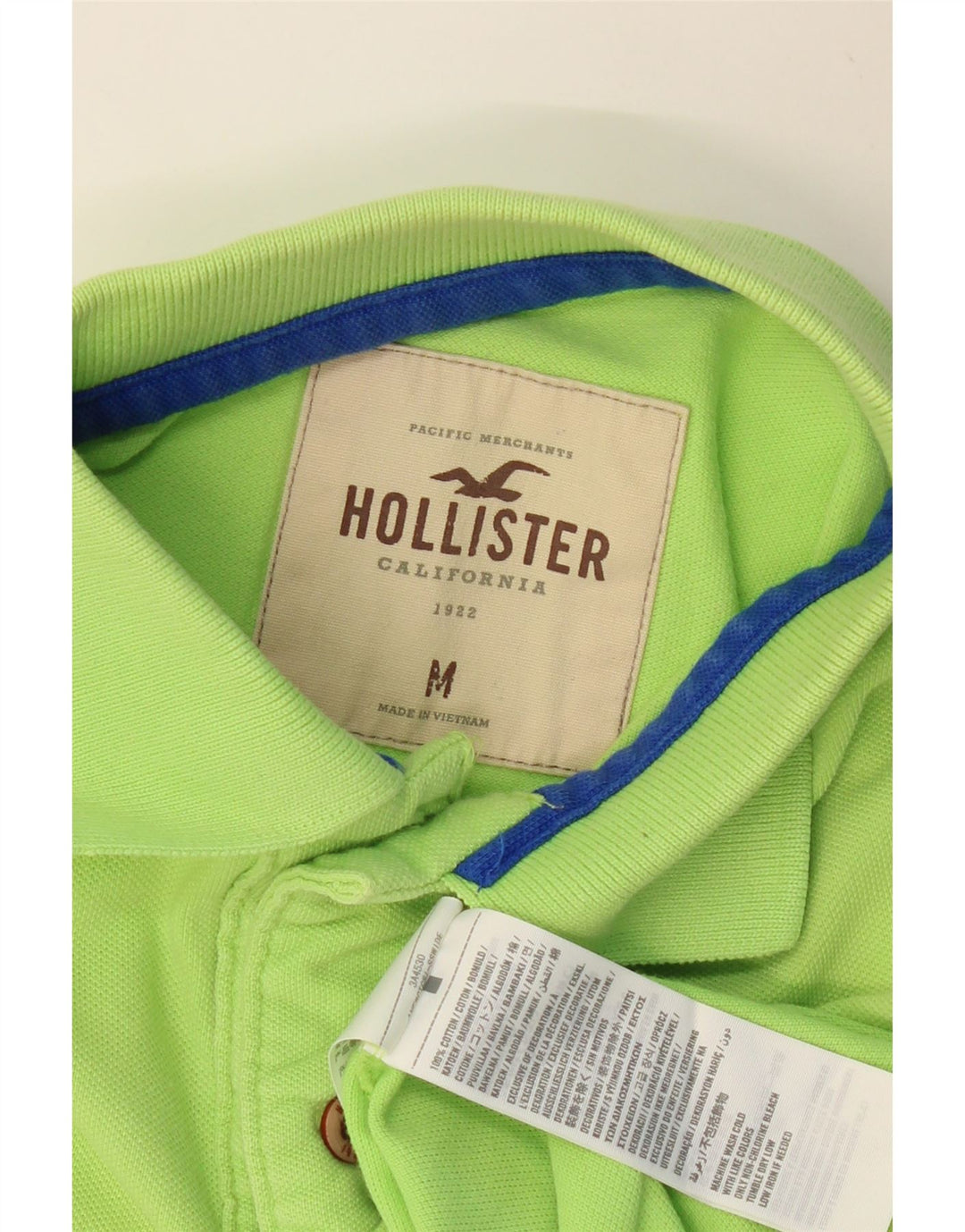 HOLLISTER Muška polo majica Srednje zeleni pamuk