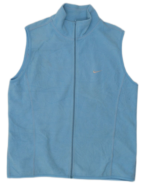 Nike ženska jakna od flisa UK 14 velika plava poliesterska