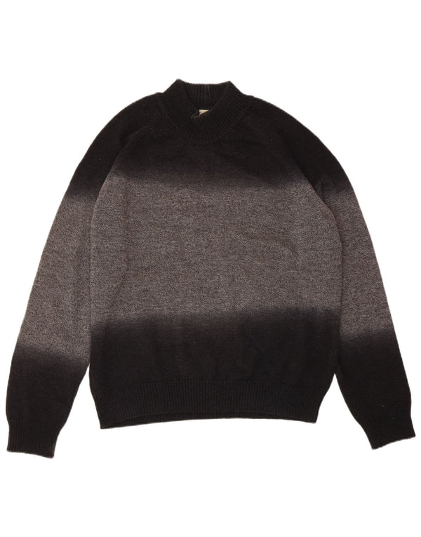 ARMANI COLLEZIONI Ženski džemper s ovratnikom IT 54 3XL Crna