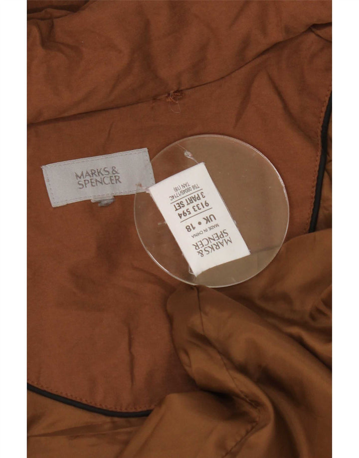Marks & Spencer ženska velika parka jakna s kapuljačom UK 18 XL smeđa