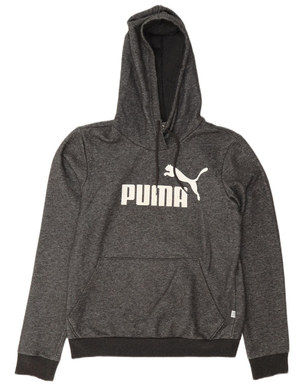 Puma ženska majica s kapuljačom s kapuljačom UK 10, mali sivi pamuk