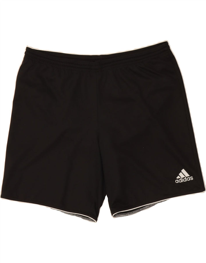 ADIDAS Mens Sport Shorts Large Black Polyester Vintage Adidas and Second-Hand Adidas from Messina Hembry 