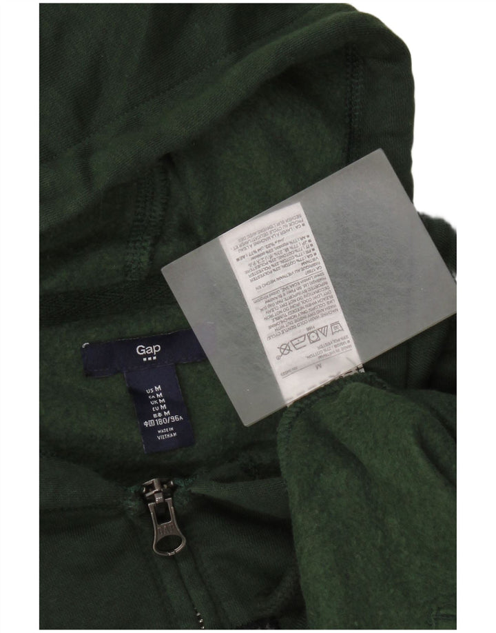 Gap muška pulover s kapuljačom s patentnim zatvaračem srednje zelene boje pamuka