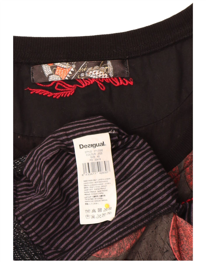 Desigual ženska grafička haljina A-kroja EU 40 srednje smeđa patchwork