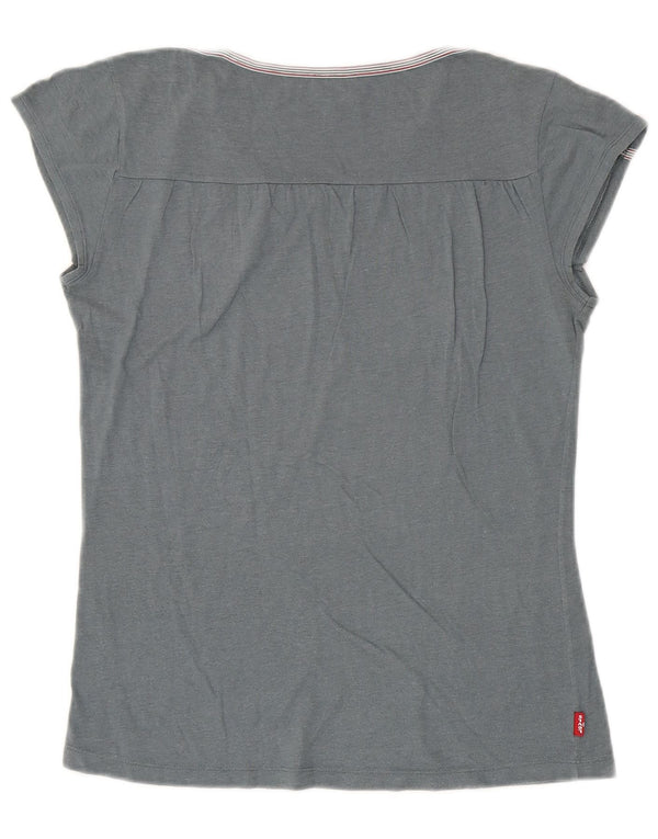 Levi's ženska majica kratkih rukava s grafičkim motivima, UK 14, veliki sivi pamuk