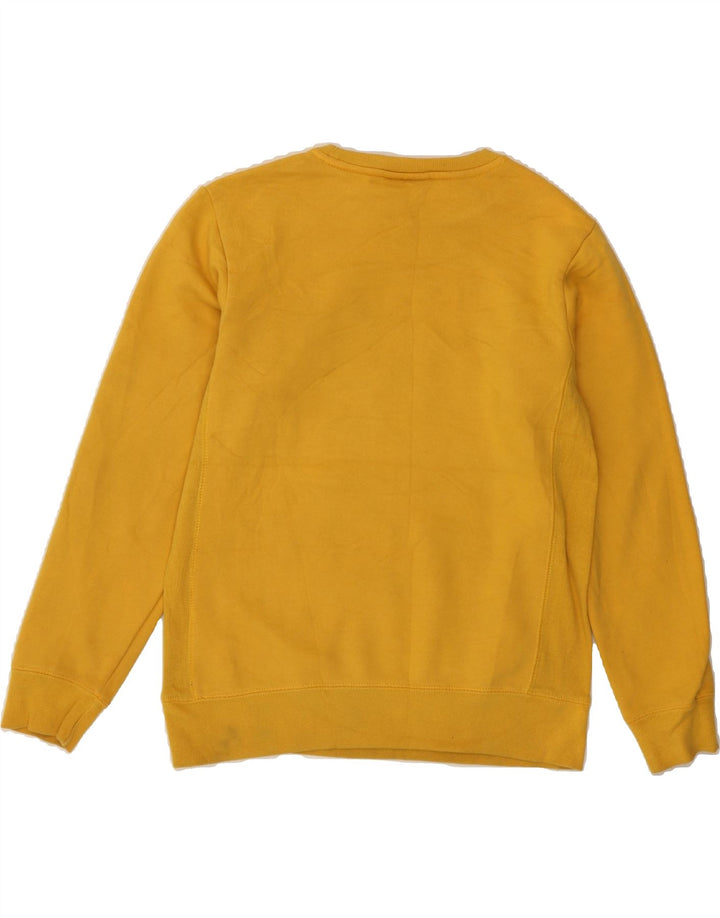 CHAMPION Womens Graphic Sweatshirt Jumper UK 16 Large Yellow Vintage Champion and Second-Hand Champion from Messina Hembry 