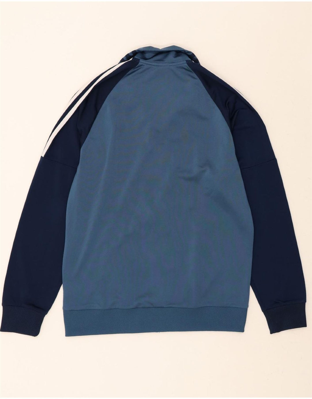 ADIDAS Mens Tracksuit Top Jacket Medium Blue Colourblock Polyester Vintage Adidas and Second-Hand Adidas from Messina Hembry 