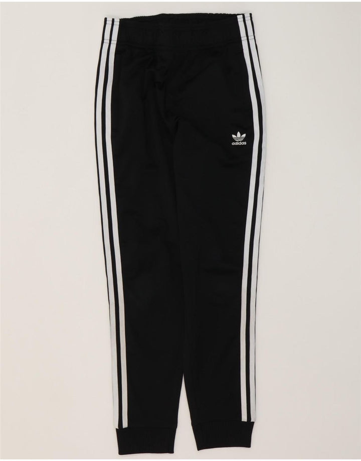 Adidas trenirka za dječake, hlače za trčanje 11-12 godina, crni poliester