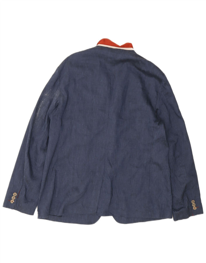 Ted Baker muška jakna sa 3 gumba veličine 6 2XL plavo platno