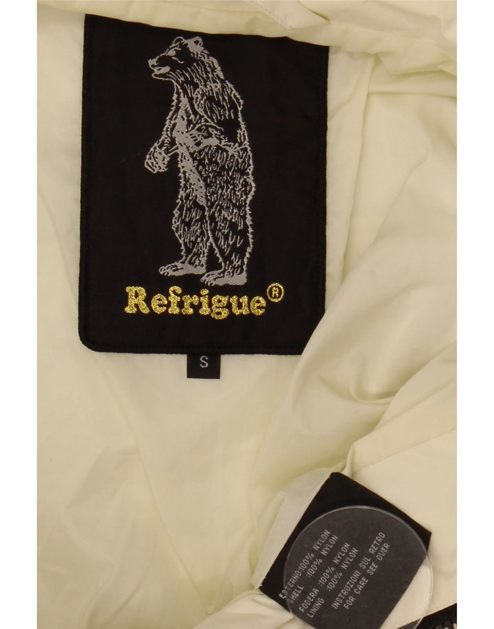 REFRIGUE Ženska bomber jakna UK 10 Small Off White Colourblock najlon