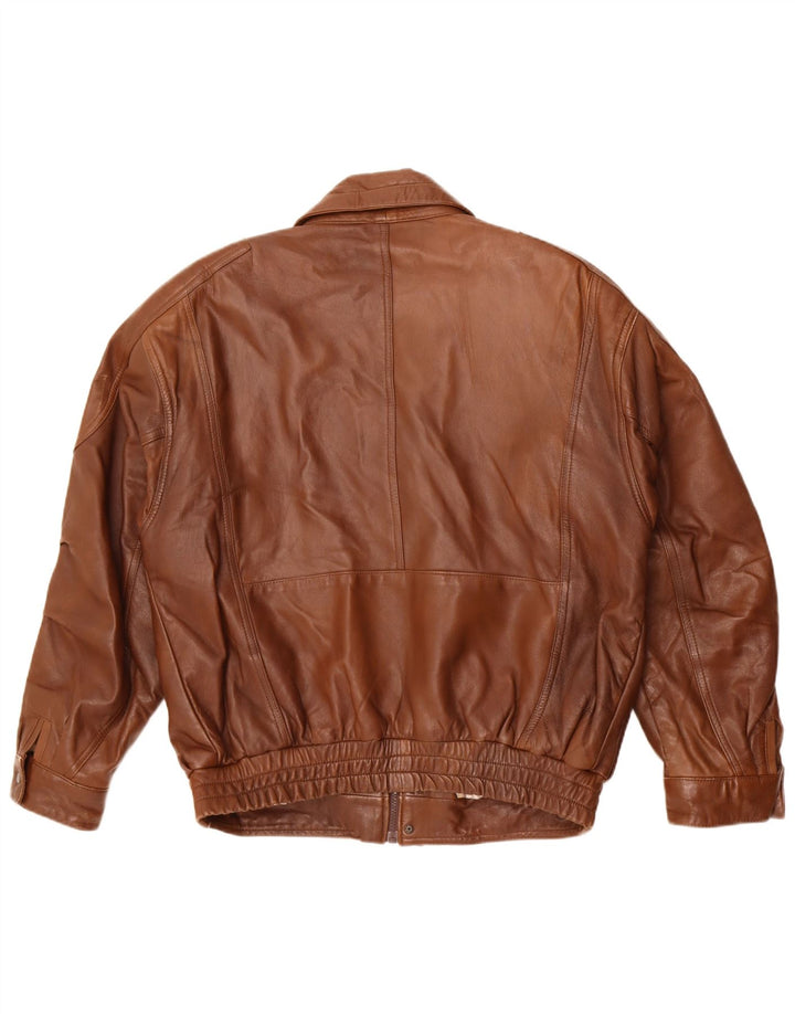 Kartel muška kožna jakna UK 40 velika smeđa koža