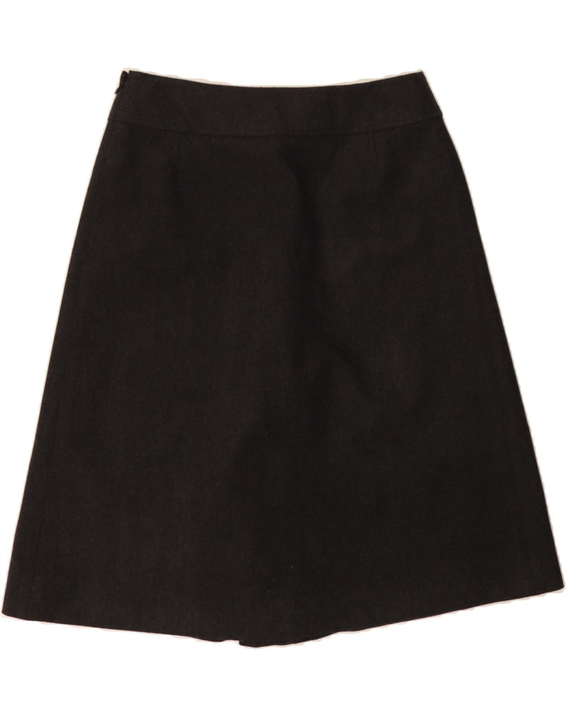 CELINE Womens A-Line Skirt IT 40 Small W30 Grey Wool Vintage Celine and Second-Hand Celine from Messina Hembry 